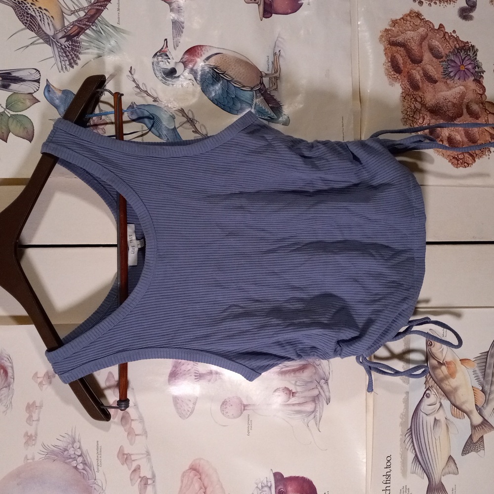 Love Tree Women's Tank Top Tie-Up sides Lavender Size Large